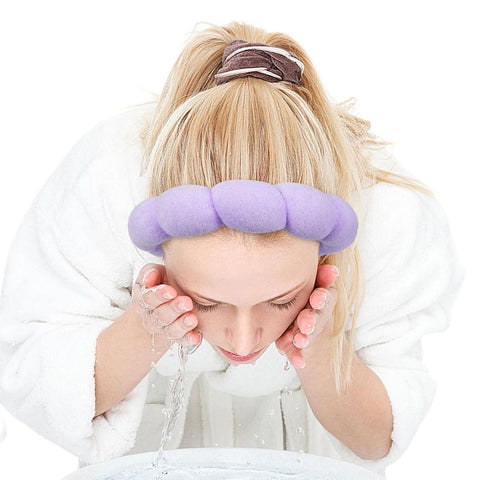 Three-piece Head Clasp Bracelet Set In Purple